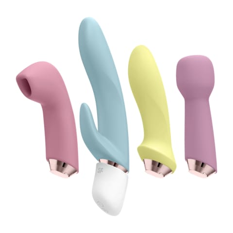 ⁨Satisfyer Marvelous Four - zestaw multifunkcyjny 4w1 z wymiennymi głowicami⁩ w sklepie Wasserman.eu