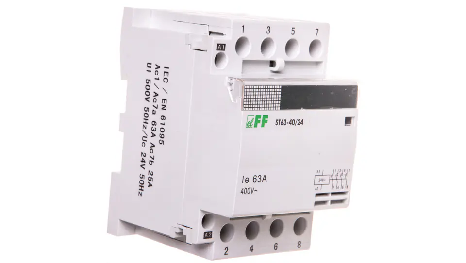 ⁨Modular contactor 63A 4Z 0R 24V AC ST63-40-24V⁩ at Wasserman.eu