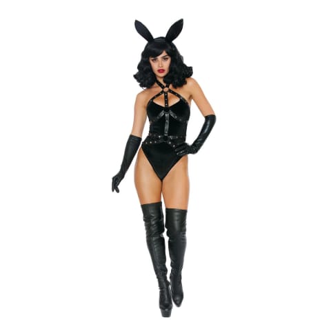⁨Dreamgirl Bad Girl Bunny kostium damski S aksamit i ekoskora⁩ w sklepie Wasserman.eu