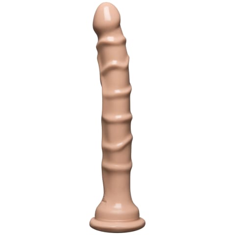 ⁨Doc Johnson model prążkowany 20 cm z przyssawką, anatomiczny kształt⁩ w sklepie Wasserman.eu