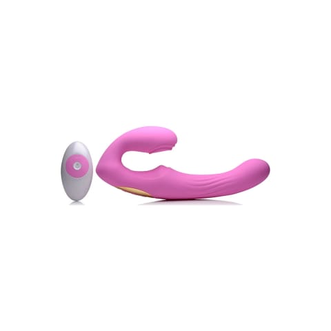 XR Brands U-Pulse silikonowy strap-on pulsujący i wibrujący pilot w sklepie Wasserman.eu