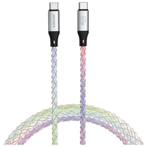 ⁨Kabel 4smarts USB-C 60W 1.5m RGB⁩ w sklepie Wasserman.eu
