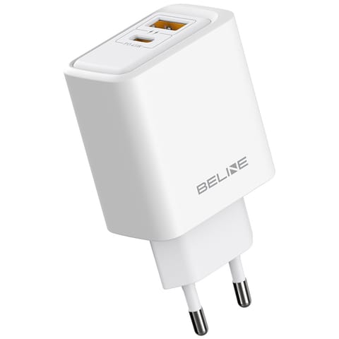 ⁨Ładowarka sieciowa Beline 45W            USB-A/USB-C BLN2CW45 biały⁩ w sklepie Wasserman.eu