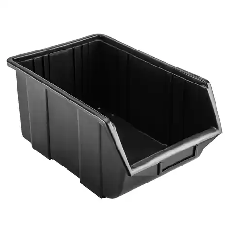 ⁨Plastic storage container 36x22,5x16,5cm black 79R184⁩ at Wasserman.eu