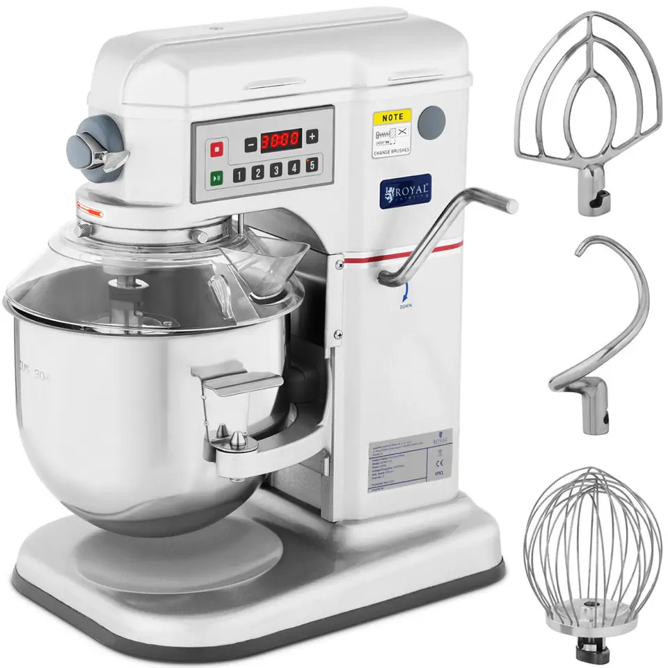 ⁨Planetary Mixer Drop Bowl RCPM-7.1D 7 L 230 V 650 W⁩ at Wasserman.eu