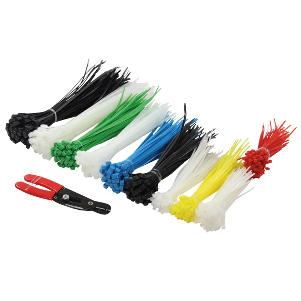 ⁨Cable tie set 600pcs. included wire stripper⁩ at Wasserman.eu