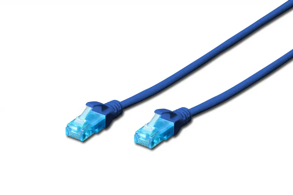 ⁨Patch cord U/UTP kat.5e PVC 5m blue⁩ at Wasserman.eu