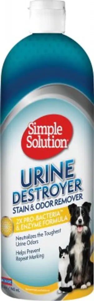 ⁨SIMPLE SOLUTION STAIN & ODOUR REMOVER - URINE DESTROYER 1000ml⁩ at Wasserman.eu