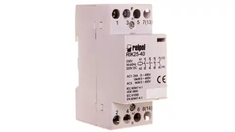 ⁨Modular contactor 25A 4Z 0R 230V AC/DC RIK25-40-230 2608213⁩ at Wasserman.eu