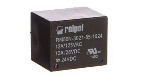 ⁨Miniature Relay 1Z 12A 24V DC PCB RM50N-3021-85-1024 2614660⁩ at Wasserman.eu