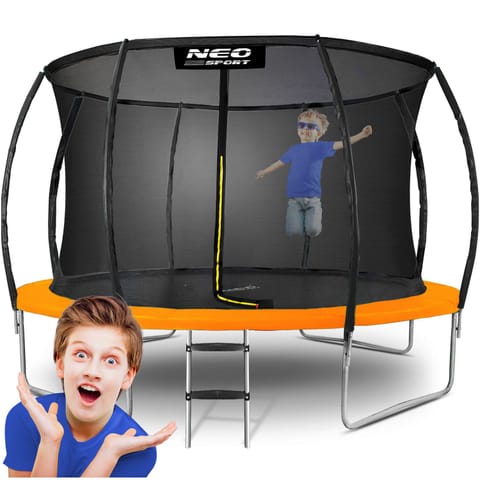 ⁨Trampolina ogrodowa profilowana 12ft/374cm z siatką wewnętrzną Neo-Sport⁩ w sklepie Wasserman.eu