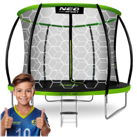 ⁨Trampolina ogrodowa profilowana 8ft/252cm z siatką wewnętrzną Neo-Sport⁩ w sklepie Wasserman.eu