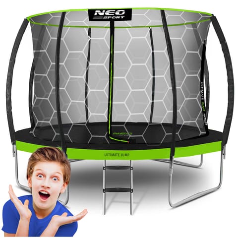 ⁨Trampolina ogrodowa profilowana 12ft/374cm z siatką wewnętrzną Neo-Sport⁩ w sklepie Wasserman.eu