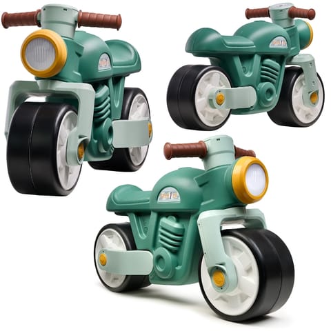 ⁨Falk Jeździk Biegowy Ciche Koła Motor Prem1er Retro Zielony 12+⁩ w sklepie Wasserman.eu