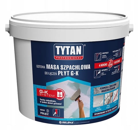 ⁨GOTOWA MASA SZPACHLOWA DO ŁĄCZEŃ PŁYT G-K 1.8KG BIAŁA⁩ w sklepie Wasserman.eu