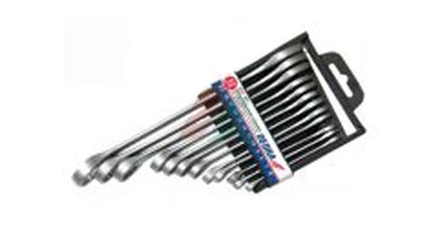 ⁨KOMPLET KLUCZY PŁASKO-OCZKOWYCH 12-SZTUK 6-22MM⁩ w sklepie Wasserman.eu