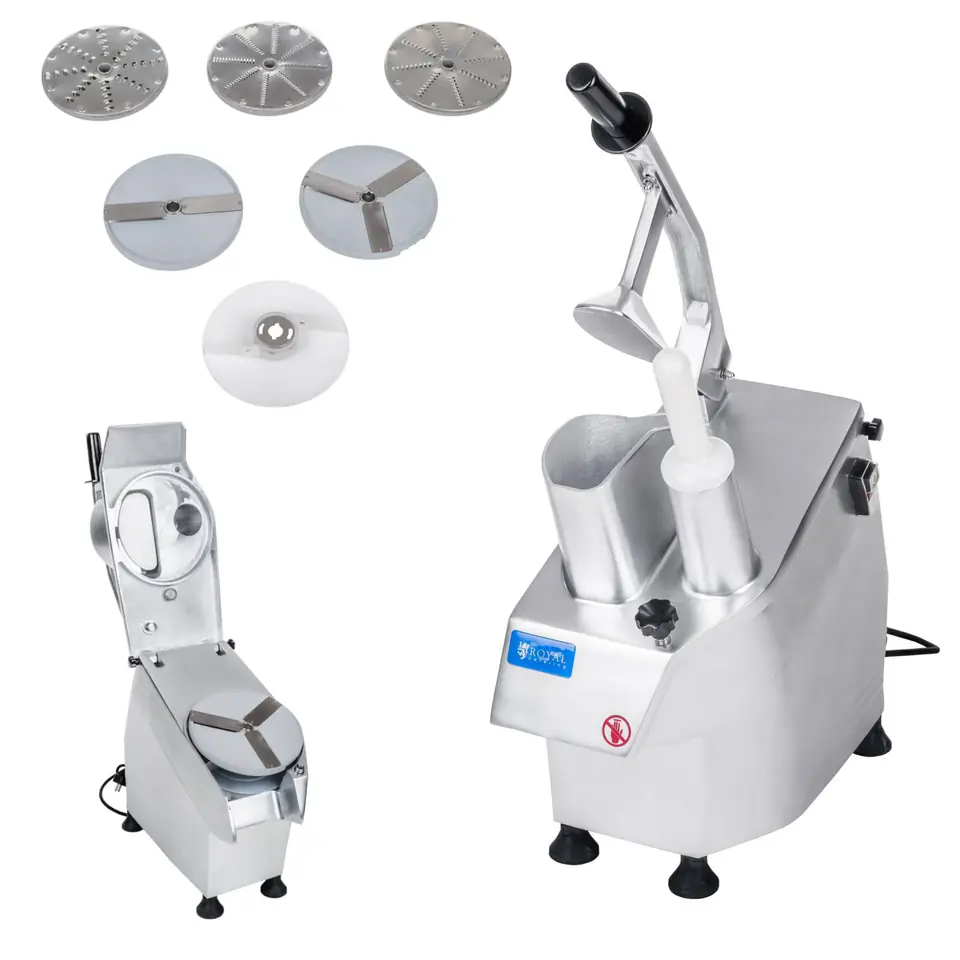 ⁨Krajalnica szatkownica elektryczna do warzyw i owoców + 5 TARCZ⁩ w sklepie Wasserman.eu