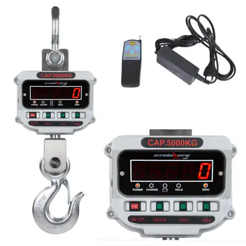 ⁨Hanging hook scale for industry up to 5 Tons - LED⁩ at Wasserman.eu