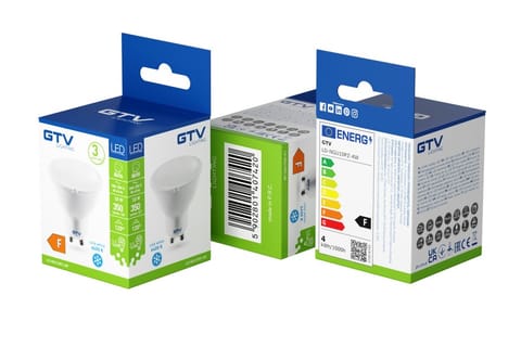 ⁨ŻARÓWKA LED SMD GU10 BIAŁY CIEPŁY 3.5W 250V KĄT ŚW.120*350LM⁩ w sklepie Wasserman.eu