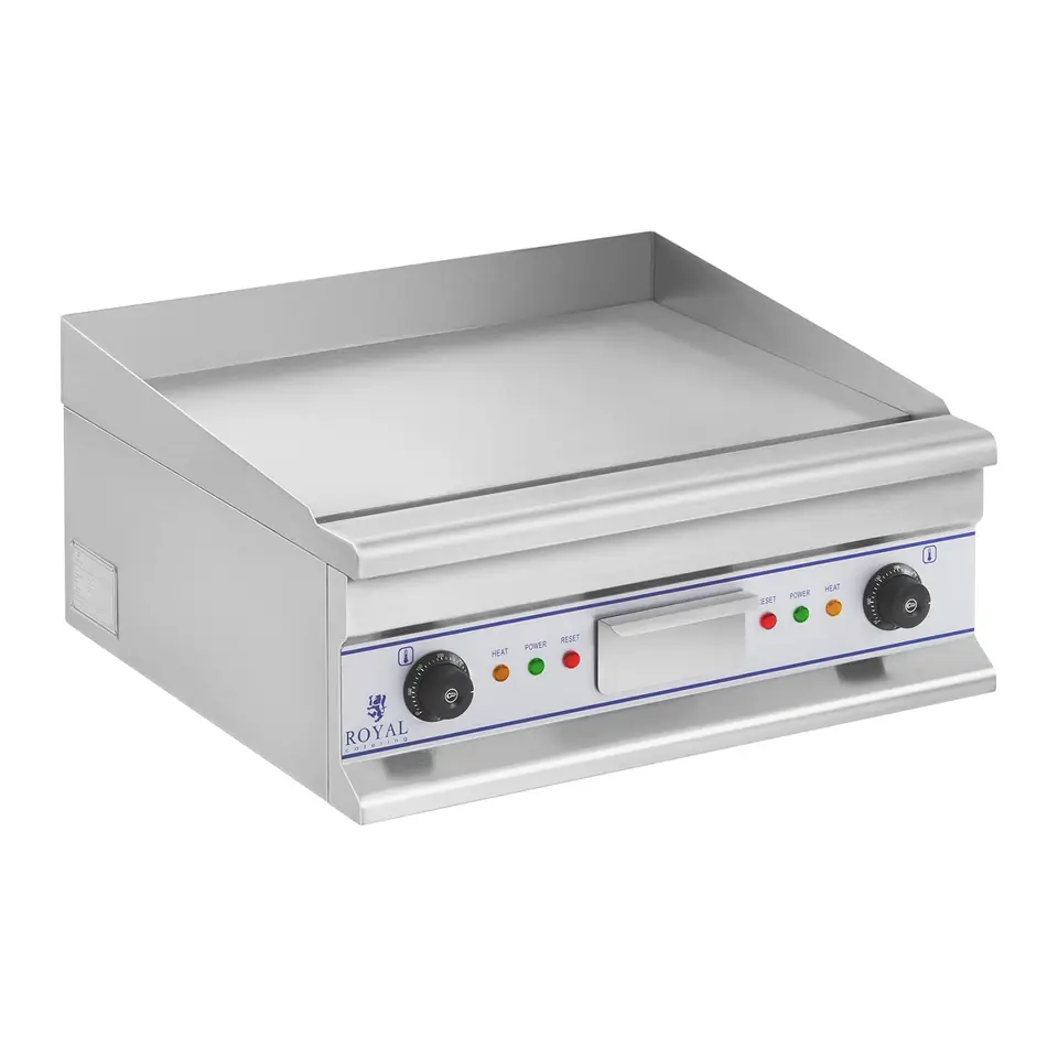 ⁨Smooth Grill Plate Electric Frying Grill 60cm 400V Royal Catering RCG 60S⁩ at Wasserman.eu