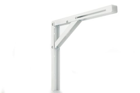 ⁨WSPORNIK STALOWY SKŁADANY Z BLOKADĄ BIAŁY 200X160X1.5⁩ w sklepie Wasserman.eu