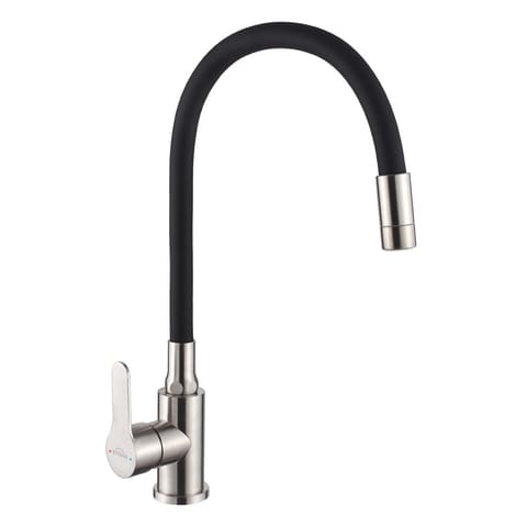 ⁨BATERIA ZLEWOZMYWAKOWA KSANTI INOX Z RUCH. 2F WYLEWKĄ,IN/CZA⁩ w sklepie Wasserman.eu