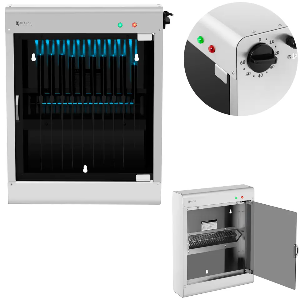 ⁨Sterylizator do dezynfekcji noży UV gastronomiczny na 20 noży⁩ w sklepie Wasserman.eu