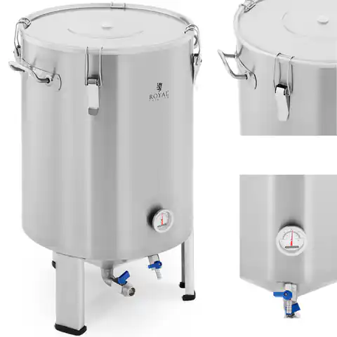 ⁨Container fermentation boiler fermenter for beer made of stainless steel 60 l⁩ at Wasserman.eu