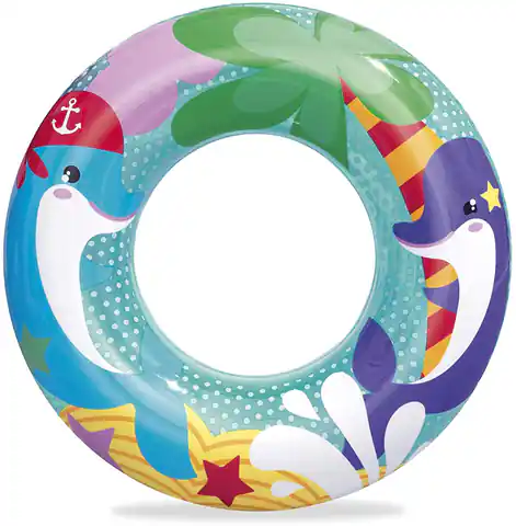 ⁨Bestway - swimming wheel for children diameter 51 cm (Dolphins)⁩ at Wasserman.eu