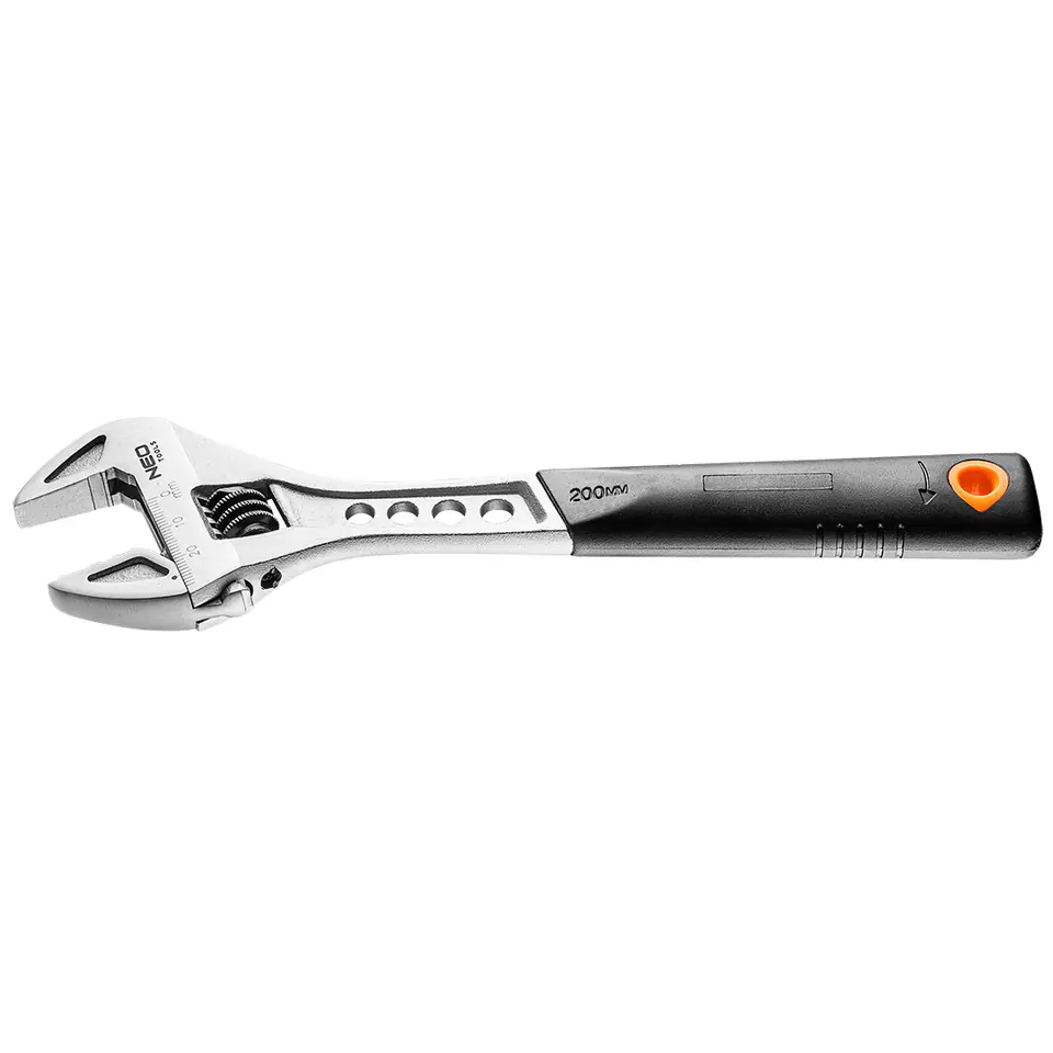 ⁨Adjustable wrench 200 mm, range 0-29 mm⁩ at Wasserman.eu