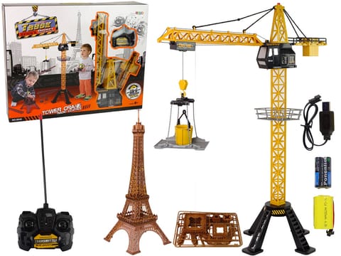 Wysoki Dźwig Żuraw Budowlany 90 cm Pilot R/C Wieża Eiffla w sklepie Wasserman.eu