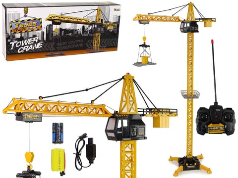 ⁨Huge Crane Crane R/C Remote Controlled Height 183 cm 2 Levels⁩ at Wasserman.eu