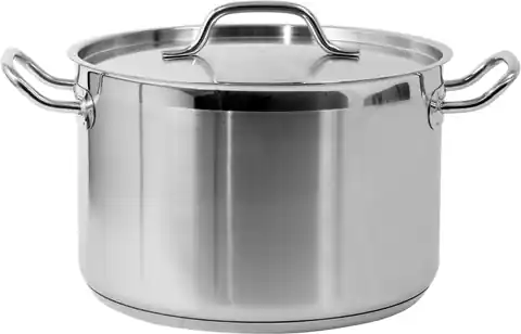 ⁨HIGH POT WITH STAINLESS STEEL LID 28X28 11.1L⁩ at Wasserman.eu