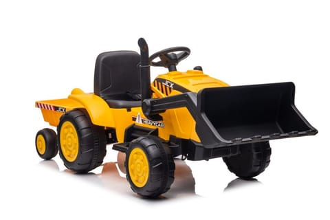 Traktor Na Akumulator Z Przyczepą S617 Żółty w sklepie Wasserman.eu