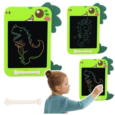 ⁨Znikopis Tablica Do Rysowania Pisania LCD Rysik Dinozaur Zielony⁩ w sklepie Wasserman.eu