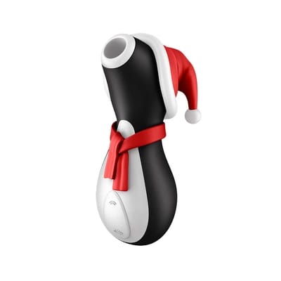 ⁨Satisfyer Penguin Holiday Edition - Model z systemem Air Pulse, czarny⁩ w sklepie Wasserman.eu