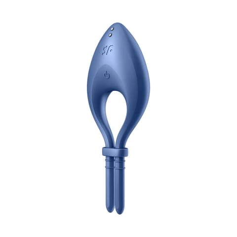 ⁨Satisfyer Bullseye - Pierścień wibrujący regulowany, silikonowy, czarny⁩ w sklepie Wasserman.eu