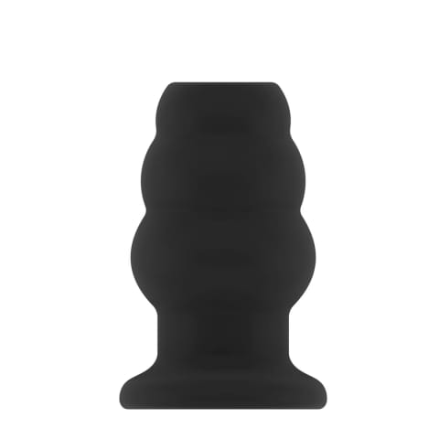 ⁨Ouch! Zatyczka anatomiczna z tunelem, średnia, model No.50, czarna⁩ w sklepie Wasserman.eu