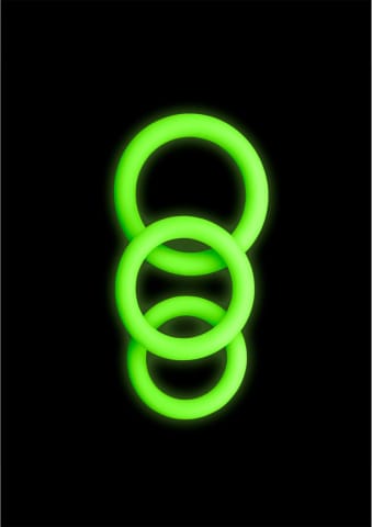 ⁨Ouch! Glow in the Dark zestaw 3 elastycznych pierścieni świecących⁩ w sklepie Wasserman.eu