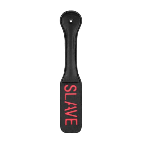 ⁨Ouch! Paddle SLAVE skorzane z tłoczonym napisem, elastyczne⁩ w sklepie Wasserman.eu
