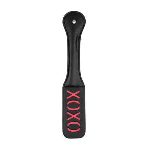 ⁨Shots Ouch! Paddle XOXO czarne - precyzyjne akcesorium skorzane⁩ w sklepie Wasserman.eu
