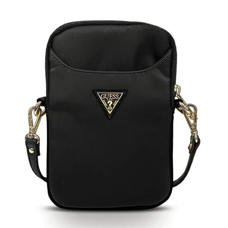 ⁨Guess Torebka GUPBNTMLBK czarna/black Nylon Triangle Logo⁩ w sklepie Wasserman.eu