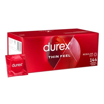 ⁨Durex - Cienkie prezerwatywy 144 szt⁩ w sklepie Wasserman.eu