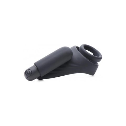 ⁨XR Brands Power Plug 7X silikonowy pierścień wibrujący czarny⁩ w sklepie Wasserman.eu