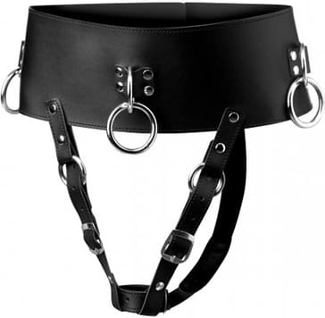 XR Brands Forced Orgasm Belt - Pas z uchwytem na masażer, regulowany w sklepie Wasserman.eu