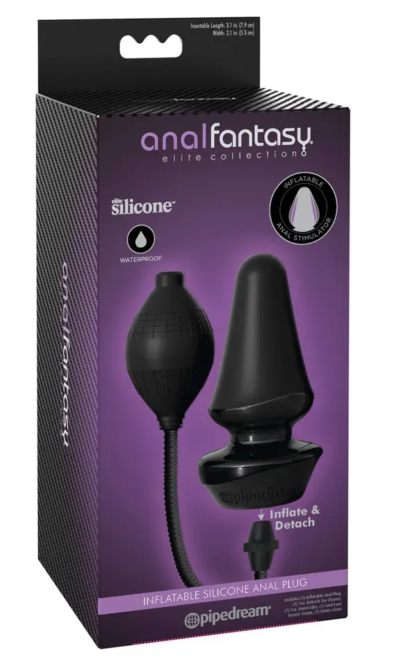 Korek analny silikonowy pompowany 12,4 cm Anal Fantasy w sklepie Wasserman.eu