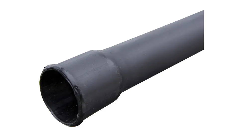 ⁨Smooth sleeve pipe black 50mm UV 50X4 /3m/⁩ at Wasserman.eu