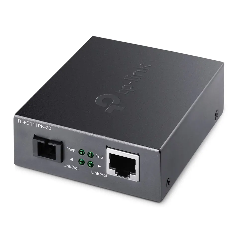⁨Media Konwerter FC111PB-20 10/100 WDM PoE⁩ w sklepie Wasserman.eu