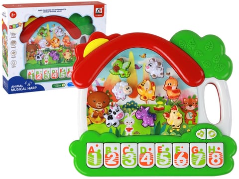 ⁨Organki Pianinko Zwierzątka Do Nauki Angielskiego Panel Edukacyjny⁩ w sklepie Wasserman.eu