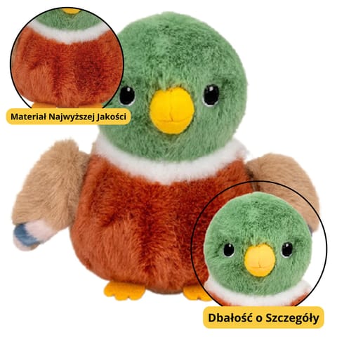 ⁨Pluszowa Maskotka Przytulanka Ptak Pluszowy Mała Kaczka 12cm⁩ w sklepie Wasserman.eu